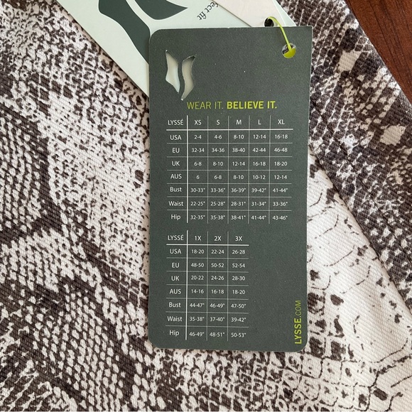 Lysse snake print leggings NWT - Picture 6 of 6